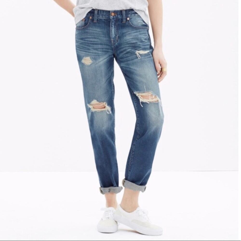 Madewell Distressed Boyjean.